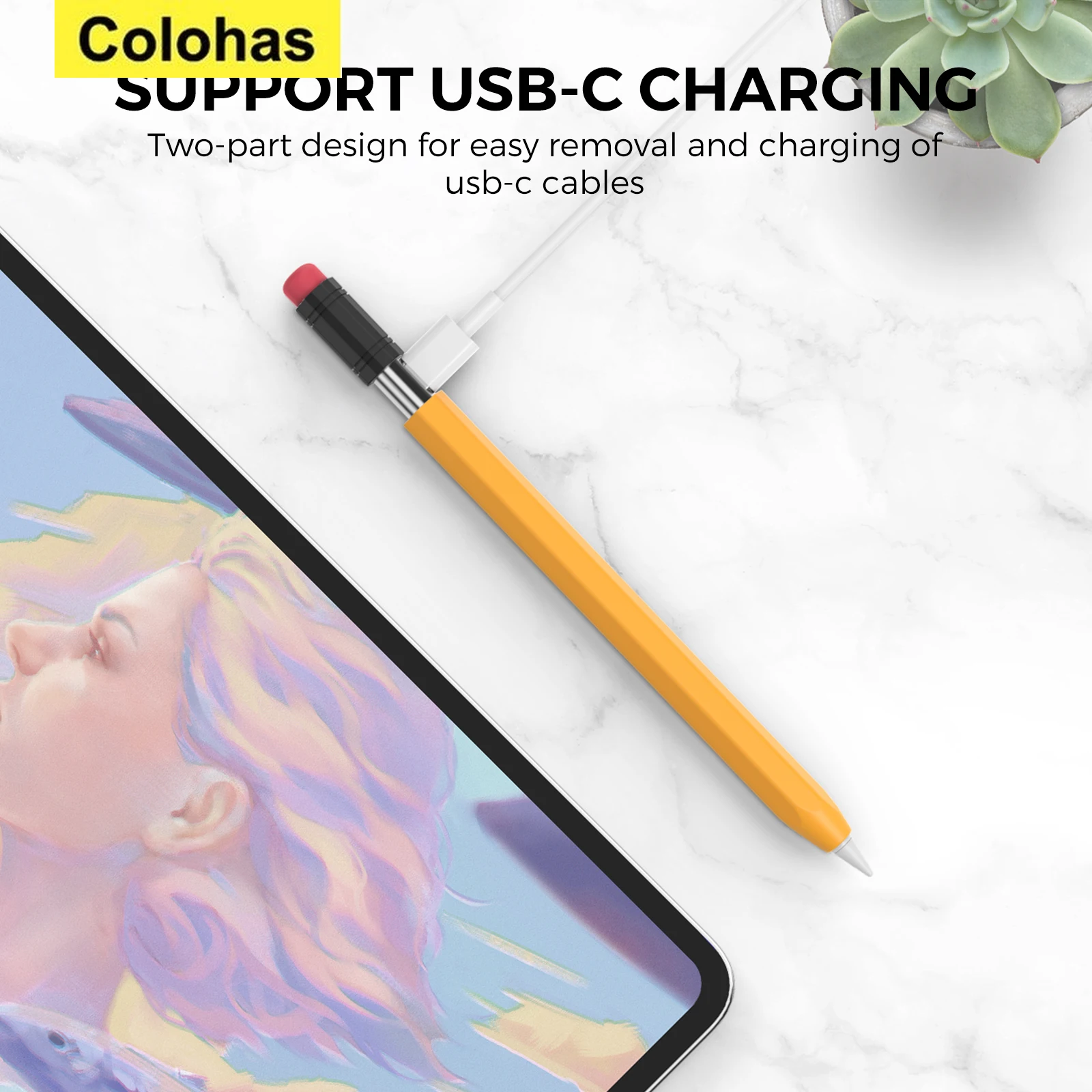 Silicone Protective Cover for Apple Pencil 3 USB C for IPad Air Ipad Pro12.9 Pencils Case USB C Type-C Pencil Anti-fall