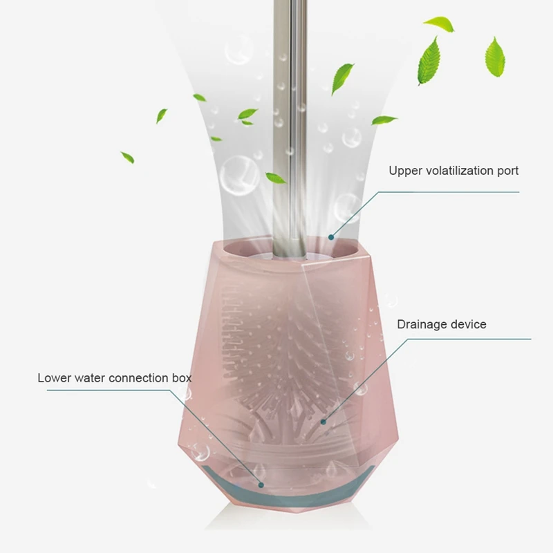 Tête de toilette murale ou verticale en silicone TPR, porte-brosse nordique, accessoires HOAccessrespiration