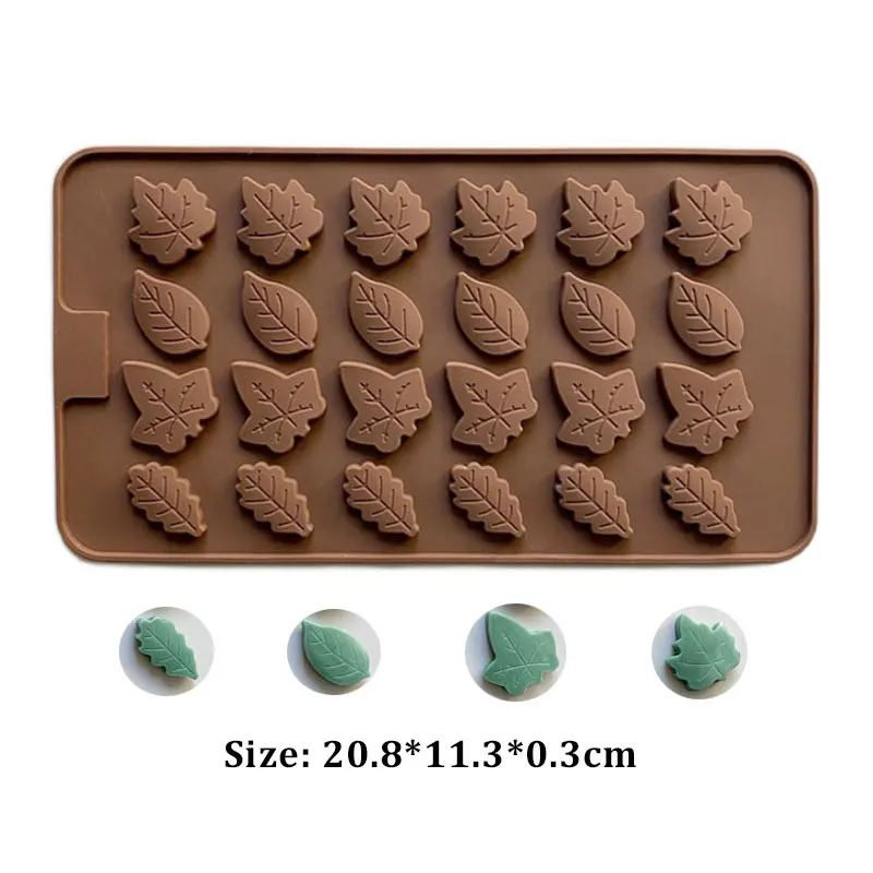 Maple Leaf Shape Baking Mold DIY Chocolate Resin Plaster Clay Mould Cake Decoration Tool