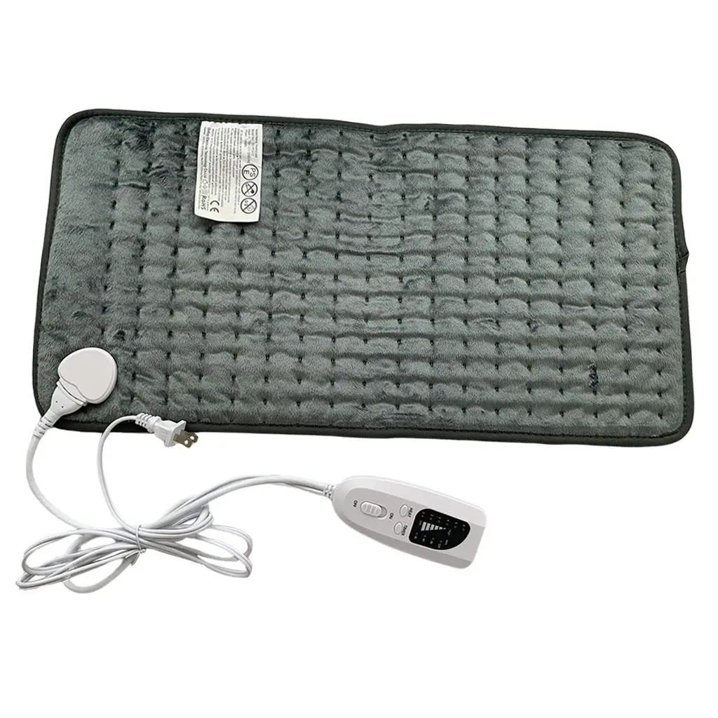 Extra Large Soft Heating Pad Adjustable Electric Back Warm Mat Six Heat Settings Pain Relief for Winter Cramp Therapy