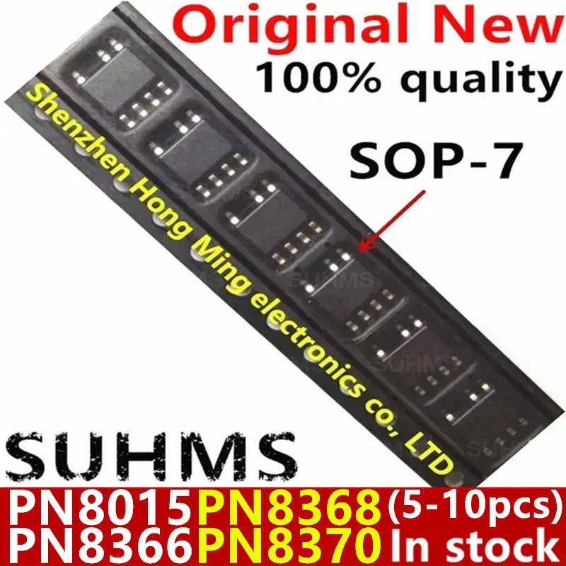 Chipset PN8015 PN8366 PN8368 PN8370 sop-7 100% nuevo, de 5 a 10 unidades