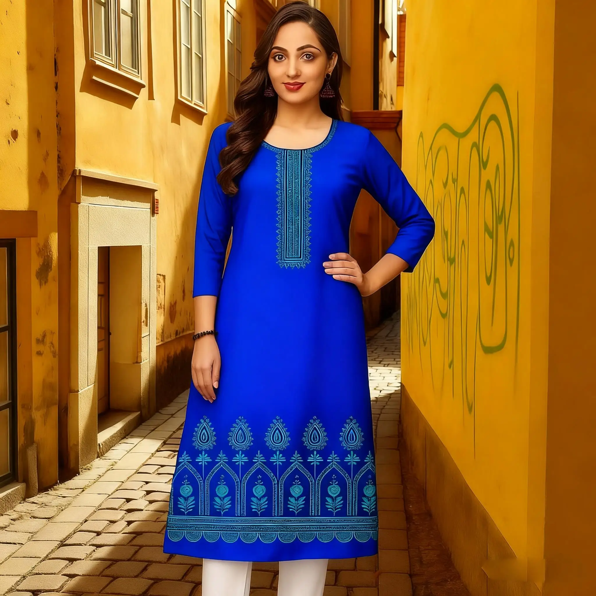 مسلم كورتا المرأة فساتين راقية غير رسمية أنبوب مستقيم 2026 العرقية Vetement فام Abito Donna Musulmana الفتيات فستان الصلاة #2