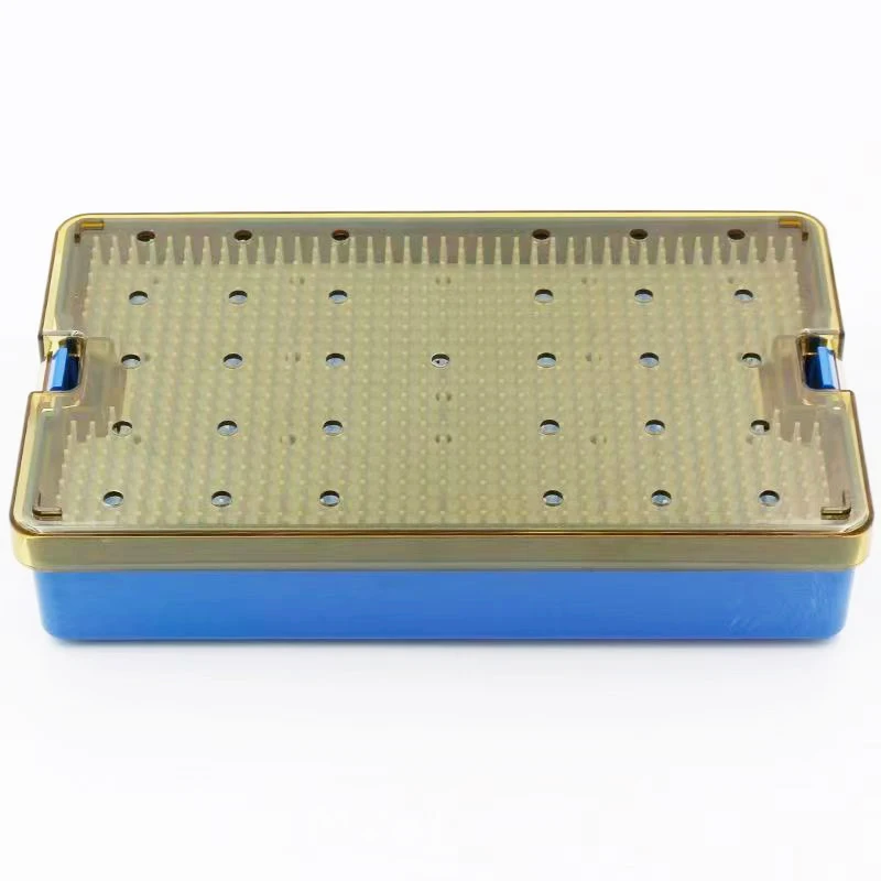 Dental Ophthalmic Autoclavable Sterilization Tray Case Orthopedic Teaching Instruments Silicone Disinfection Box