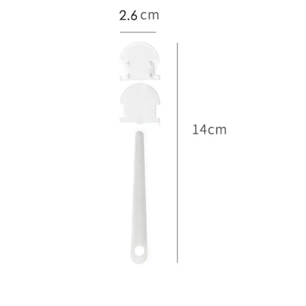 10Pcs Transparent Hand Fan Handle Portable Plastic Graffiti Fan Handle Practical Mini Kindergarten Fan Handle
