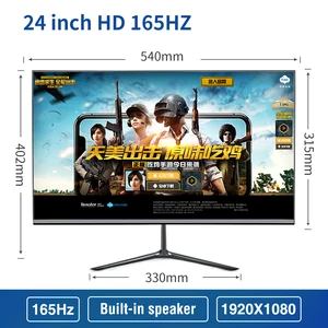 شاشة LCD مقاس 24 بوصة Anmite 165Hz PC IPS FHD سطح المكتب للألعاب شاشة كمبيوتر الكمبيوتر اللوحي HDMI / DP / 1920 * 1080 مكبر صوت مدمج متوافق أفضل 8 مبيعات مستعملة تلفزيون سيمب 24 بوصة - No7