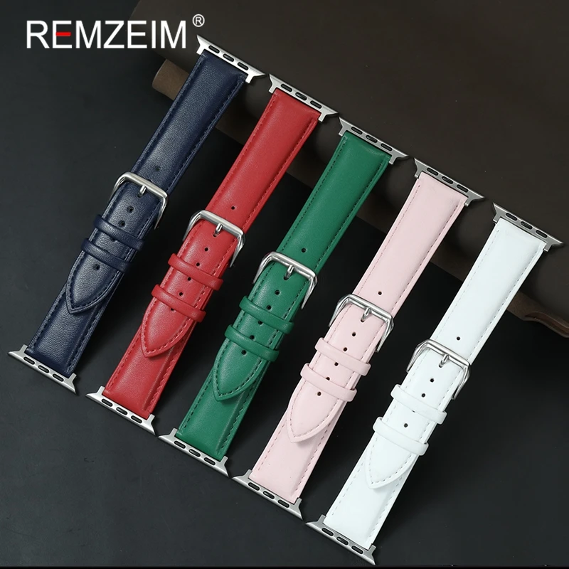Women Casual PU Leather Watchband Belt for Apple Watch 38/40/41/42/44/45/46/49mm10 9 8 7 6 5 4 3 SE Ultra 2 Wrist Bracelets