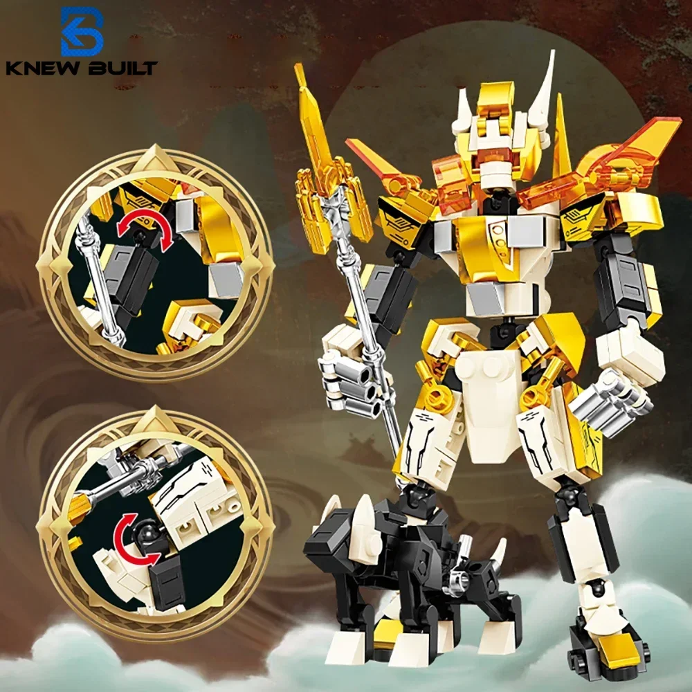 

KNEW BUILT Game Character Building Block Toys with Figures-Build Your Exclusive Game Realm,Great for Boys' Play,Holiday Gifts