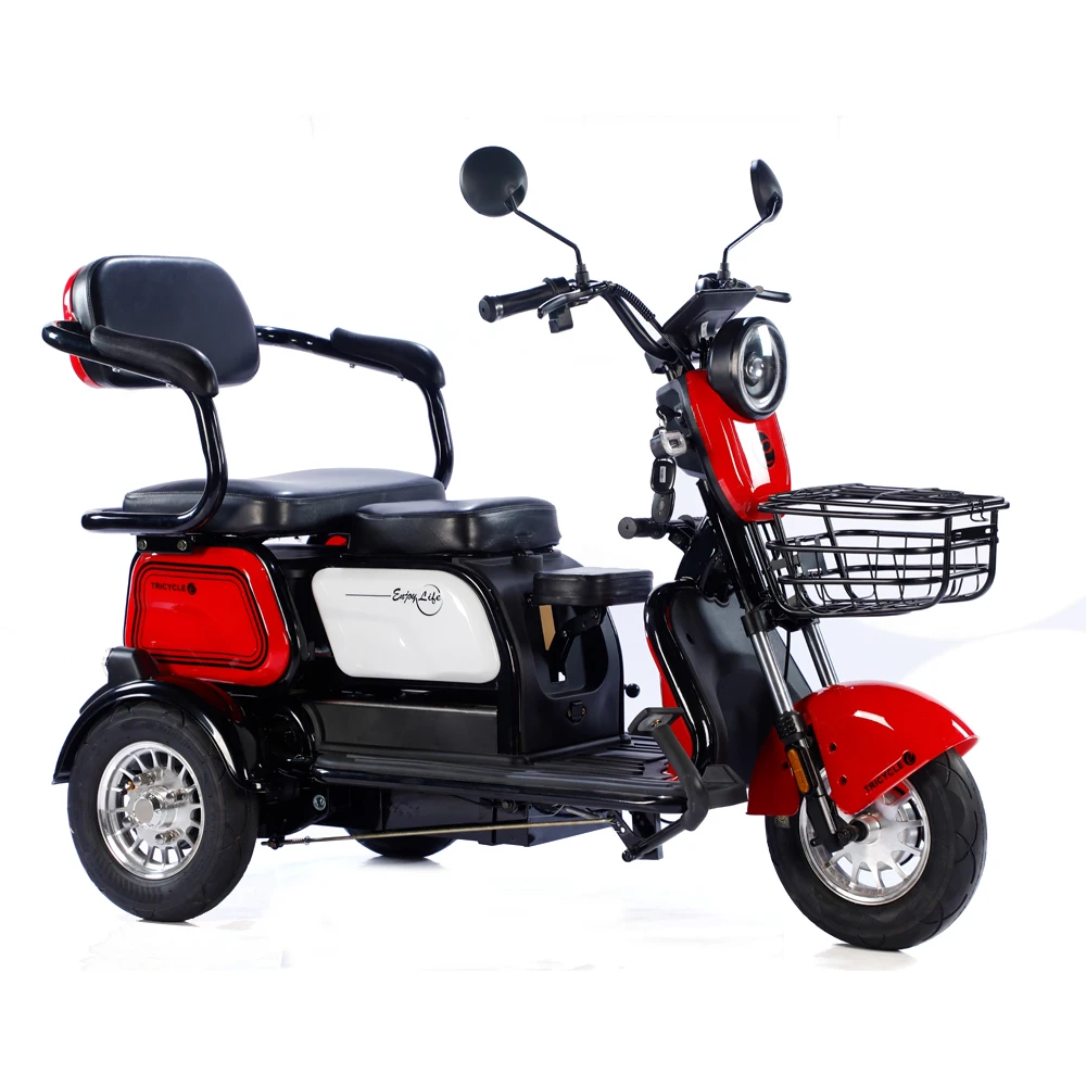 Wholesale 600W 48V Cargo Electric Tricycle Long Range Multifunction 3 Wheel Electric Bike Delivery Ebike