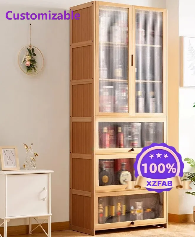 Factory Direct 2026 living room wine cabinet ornament diagonally placed multi-layer household wine cabinet shelf is simple