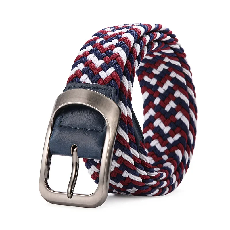 Elastischer Stretch gewebter geflochtener Canvas Gürtel Golf gürtel für Frauen Männer Hosen Jeans – Detail 8