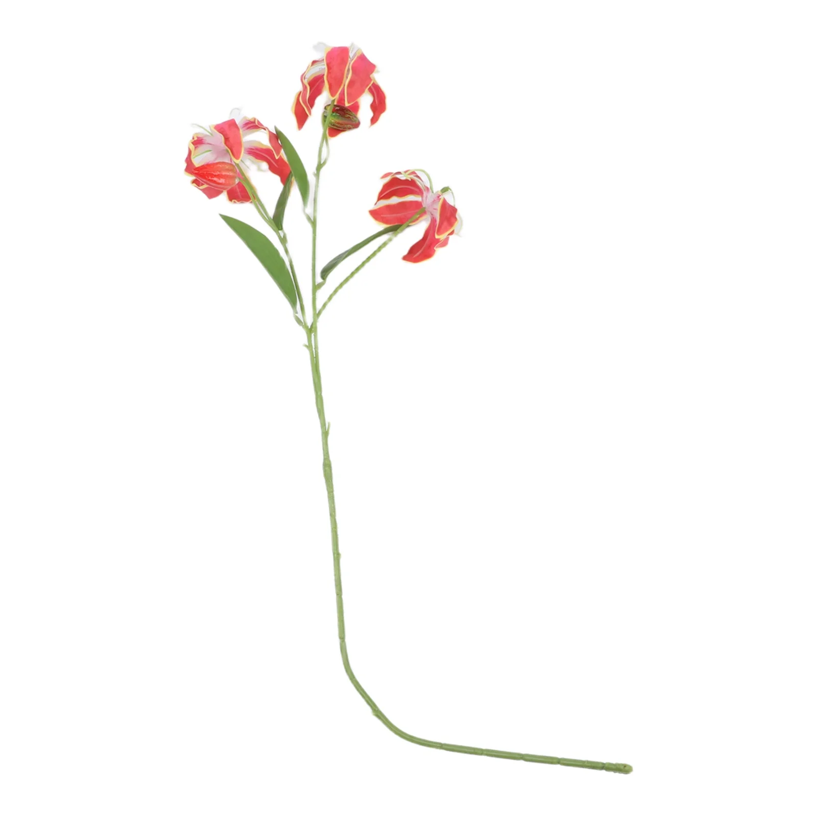 Lifelike Gloriosa Lily Flame Lily Artificial Flowers for Home Decoration Perfect Centerpiece for Living Rooms and Dining Tables