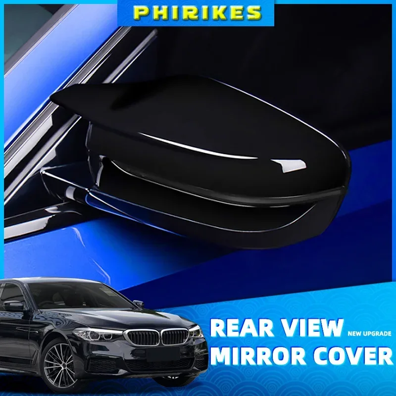 Carbon Fiber Exterior Side Rearview Mirror Cover Trim For BMW 3/5/6/7/8-Series G11 G12 G14 G15 G16 G20 G21 G30 G31 G32 2019 2020