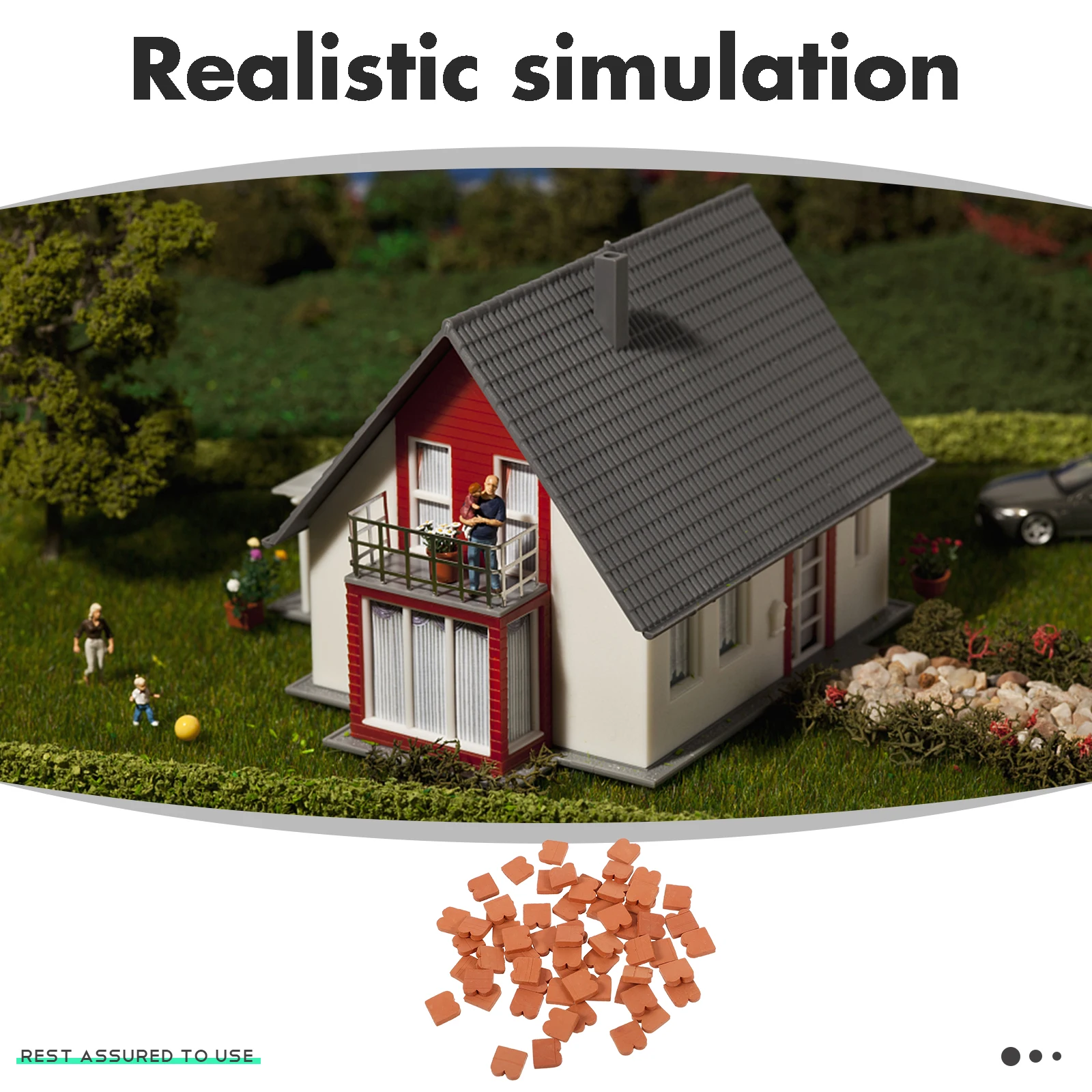 

100pcs Miniature For Crafts Sand Table Building Blocks Realistic Decorative Bricks Micro Landscape Diy Mini Bricks Fake Wall