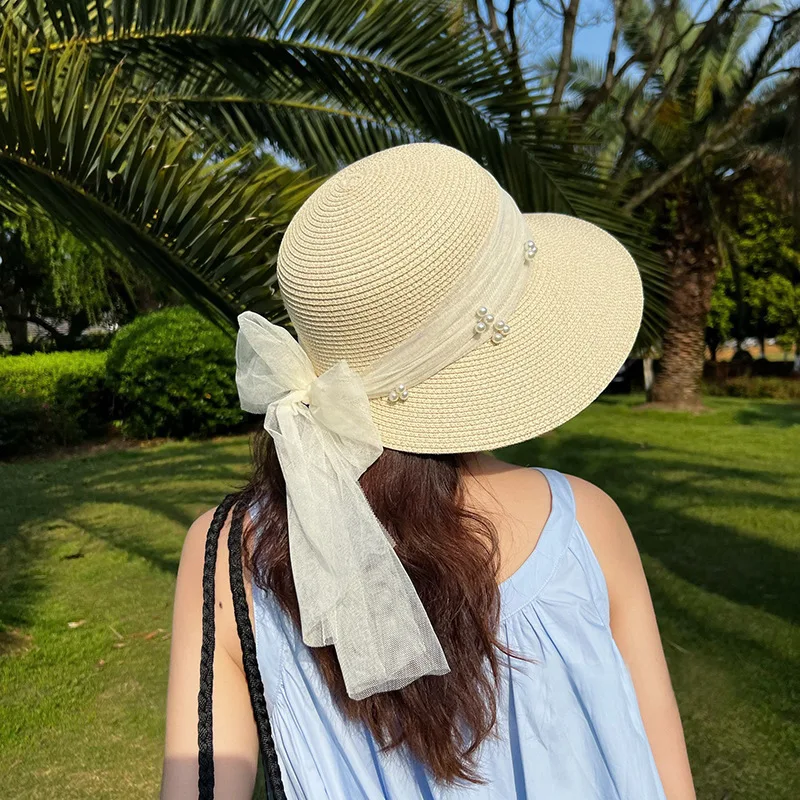 

New Straw Hat big Brim Summer Cooling Beach Sun Hat Outdoor Straw Hats Women Summer Japanese Style Large Brim Sunshade Sunhat