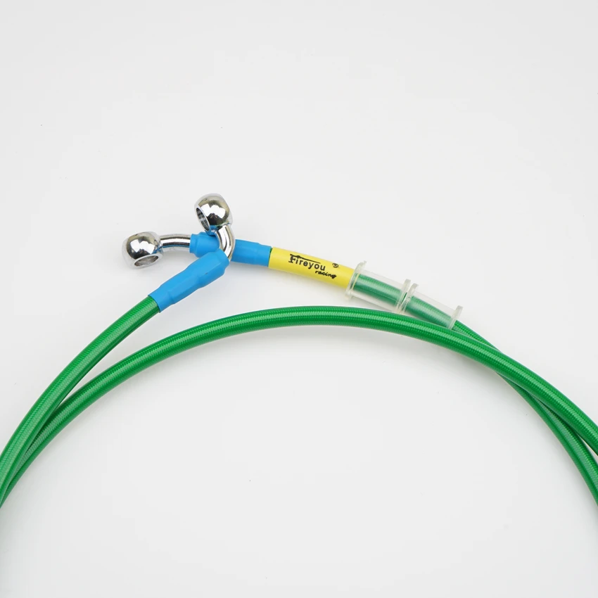 Green 400 - 2200mm Motorcycle Pipe Tubing Brake Hose Line Universal Atv Dirt Pit Bike Motocross For Yamha  Kawasaki M10 Bolt 28