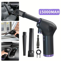 45000RPM Electric Air Duster Blower 15000Mah Wireless Portable Vacuum Cleaner Gun For Car Computer Keyboard PC USB Charging