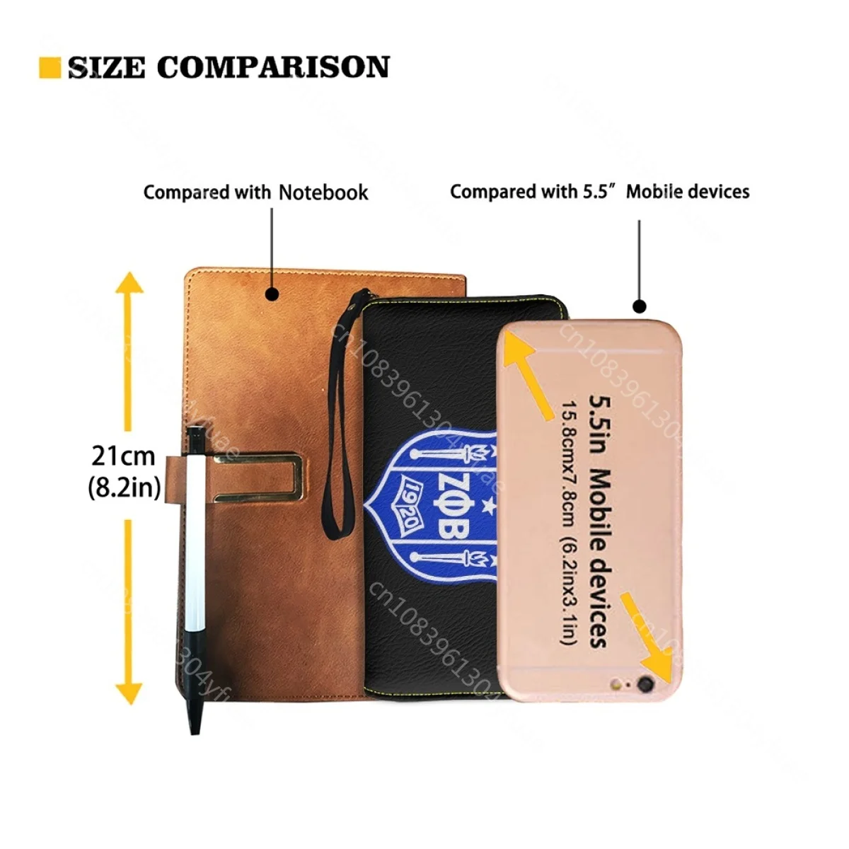 Fashion Zeta Phi Beta Wallet Female New Long Phone Card Holder Zipper New Large Capacity Clutch Girls Gifts Carteras De Mujer