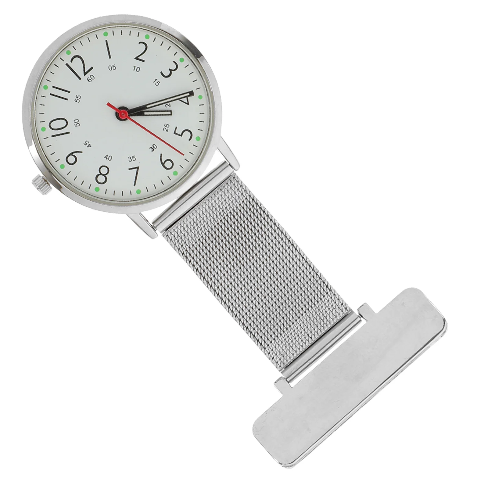 

Doctor Chest Minimalist Nursing Fob Durable Metal Casing Lapel Pin Hanging Design For Hospital Clinic Nurses Fob Watch Pendant