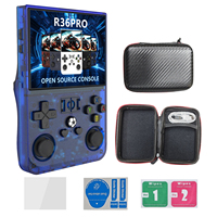 XISKT R36PRO Portable Handheld Video Player 30000+game 3.5 Inch IPS Screen Retro Handheld Game Console Linux System Game Player