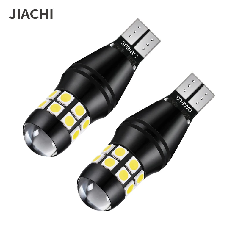 

jiachi 50PCS T15 Reverse Light Bulb for Car Auto Automotive T16 3030Chip Canbus Led Lamp 12V-24V 6500K W16W 921 912 Socket Model