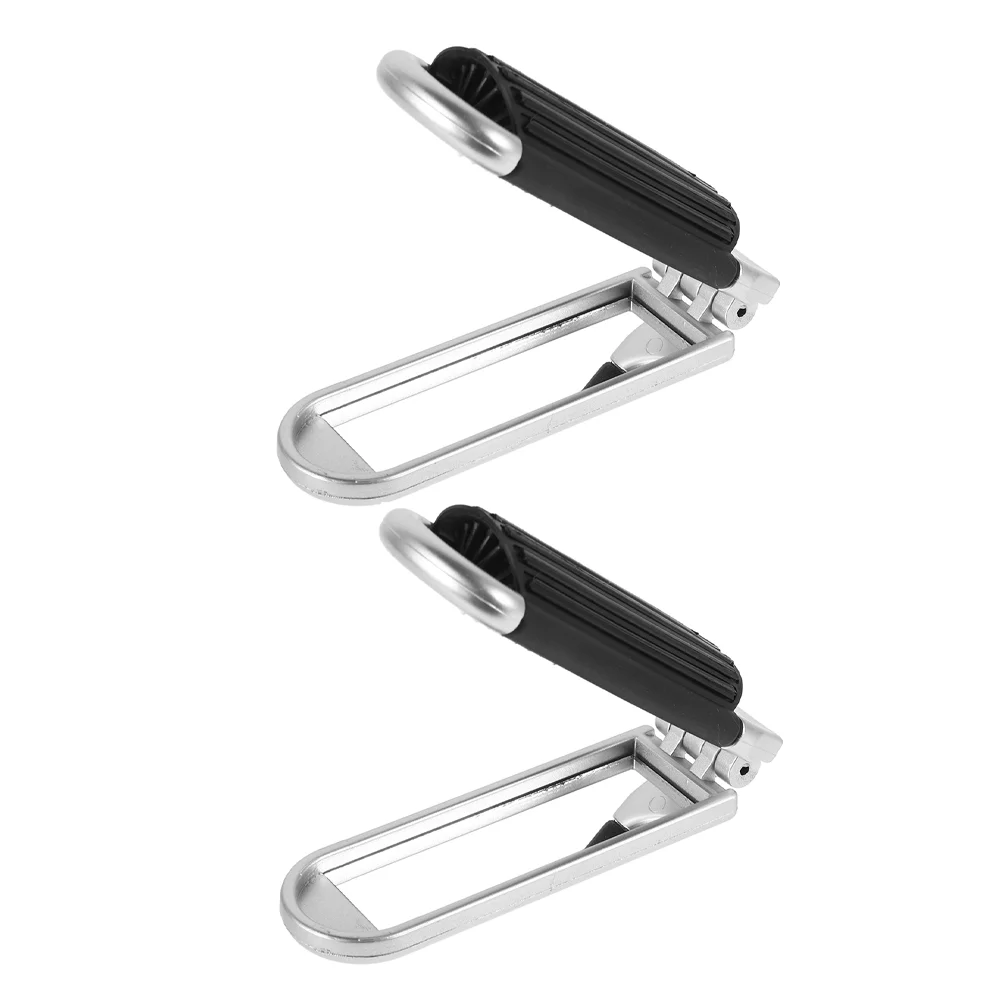 2 adet seyahat Hairbrush katlanır tarak ayna katlanabilir kompakt kadınlar için çanta ile gümüş Mini özledim