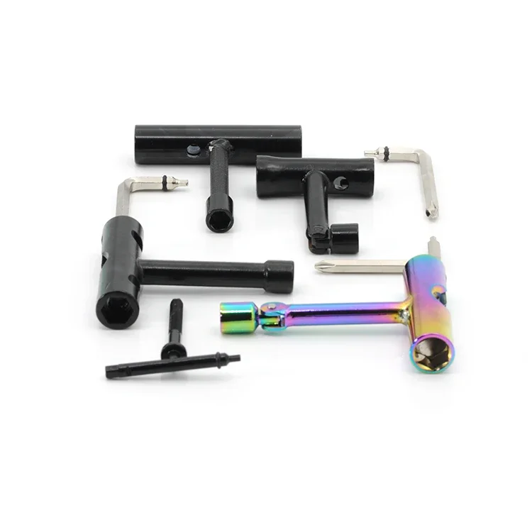 

Лидер продаж, многофункциональный инструмент для одного скейта, многофункциональный скейтборд, стальной Т-инструмент с шестигранным ключом