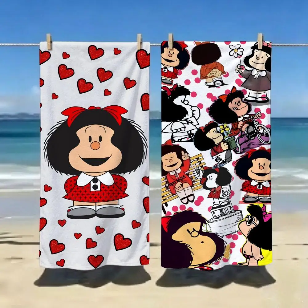 Cartoon M-Mafalda Towel ultra-fine fiber quick drying absorbent bath towel, outdoor swimming sports towel
