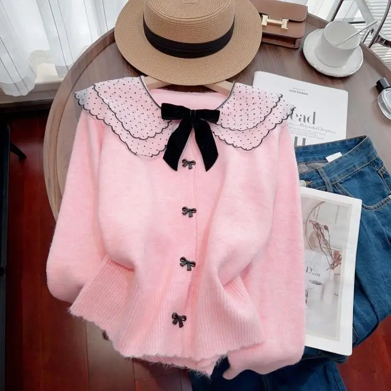 Frisches, süßes, süßes Langarm-Pullover-Oberteil, elegante Damenanzüge, Ganzfrauen-Trainingsanzug, Neuheit in Koordinierter Kleidungstrend 2025,