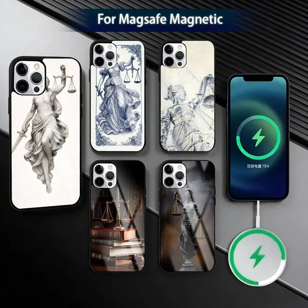 

Law Lawyer J-Judge Justice Phone Case For iPhone17,16,15,14,13,12,11 Plus,Pro Magnetic with Magsafe Wireless Charging