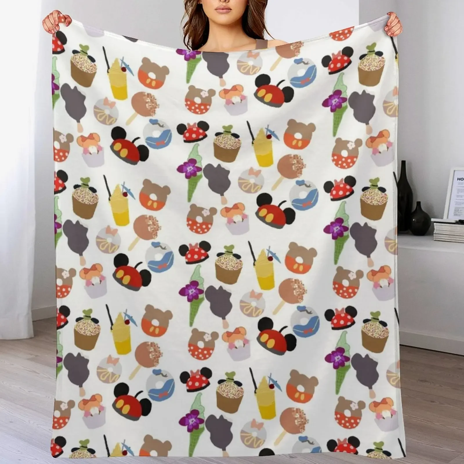 New A magical snack Throw Blanket Faux Fur Soft Warm Blanket for Bed
