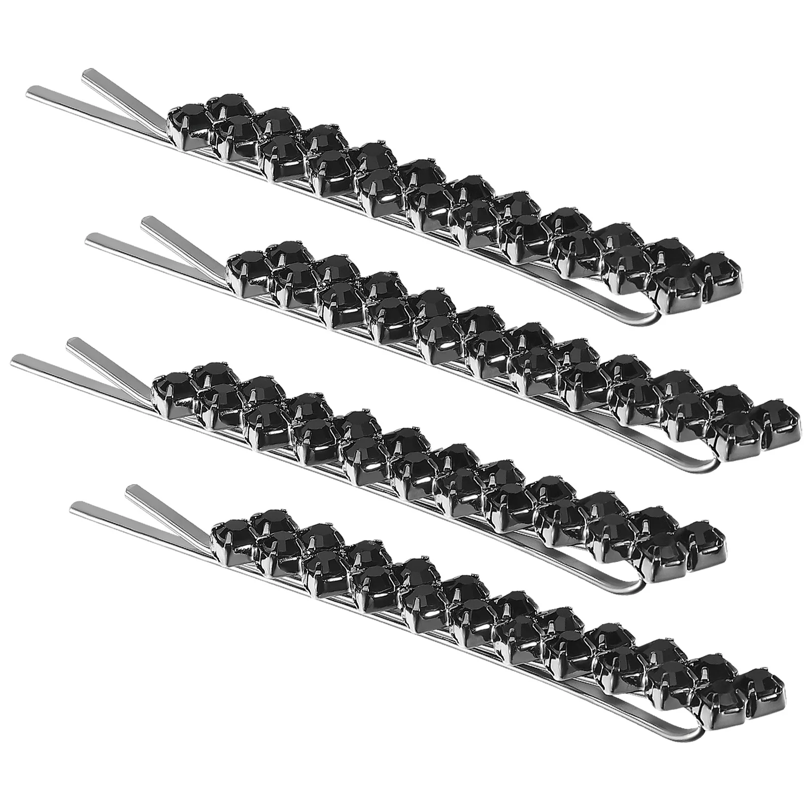 

1 set Rhinestone Hair Clips Metal Hairpins For Women Wedding Party Dance Accessory Bobby Pin Hair Styling Tool
