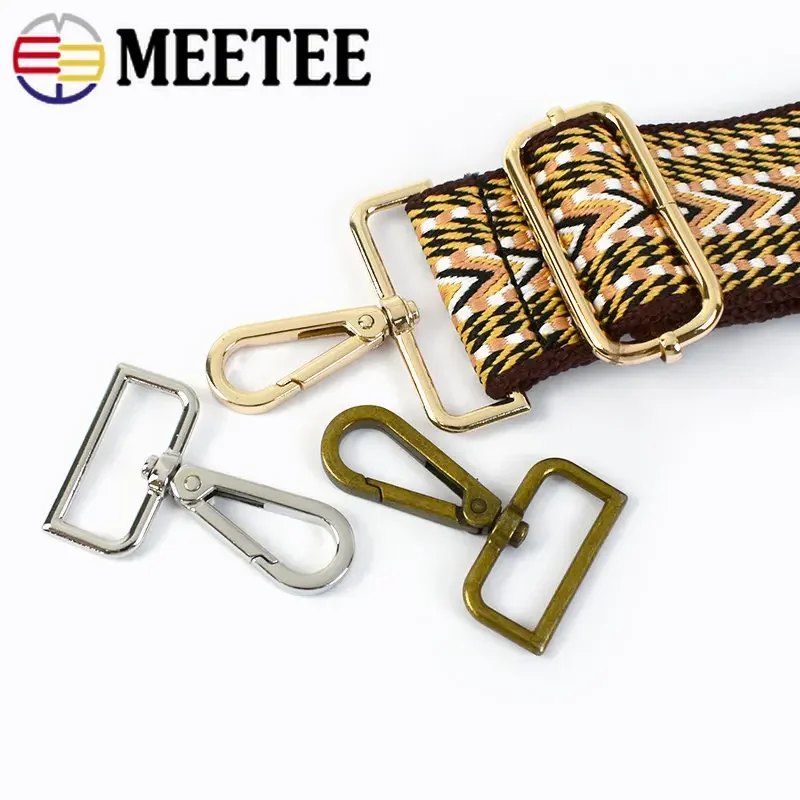 2/5Pcs 16-38mm Bag Strap Buckles Metal Carabiner Swivel Clasp Lobster Dog Collar Snap Hooks Key Belt Clip Buckle DIY Accessories