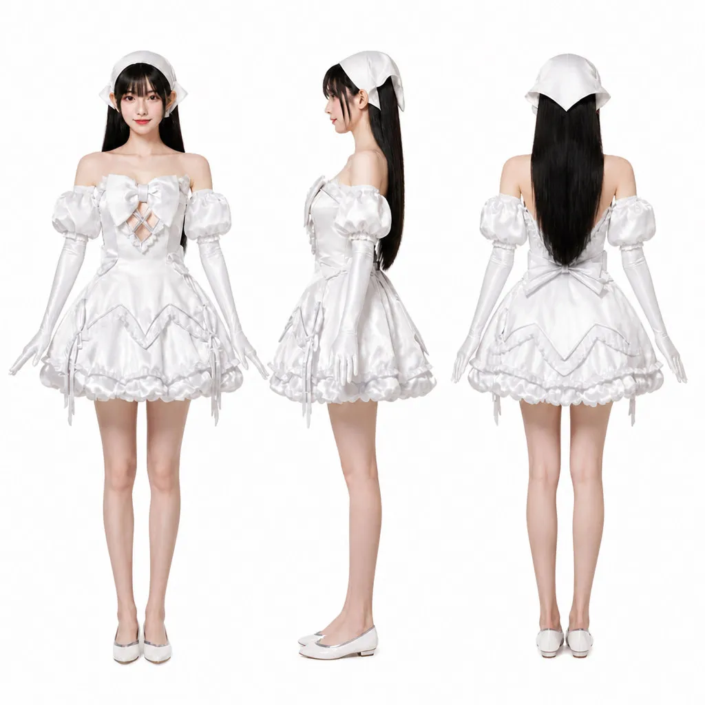Disfraz de Cosplay de Anime Alien Stage New Sua Mizi, Vestido Lolita Rosa Nuevo, Accesorios para la Cabeza, Calcetines, Uniforme Dulce de Sua para Mujer, Halloween