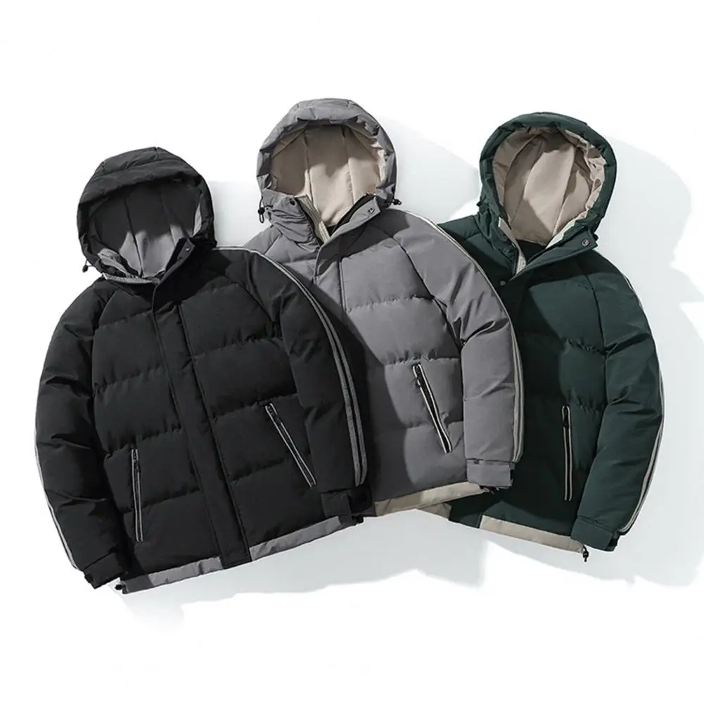 

Multicolour Winter Clothing Casual Hooded Jacket Cotton Jackets Coats Men's Winter Jacket Ropa Hombre Куртка Мужс Zipper Outwear