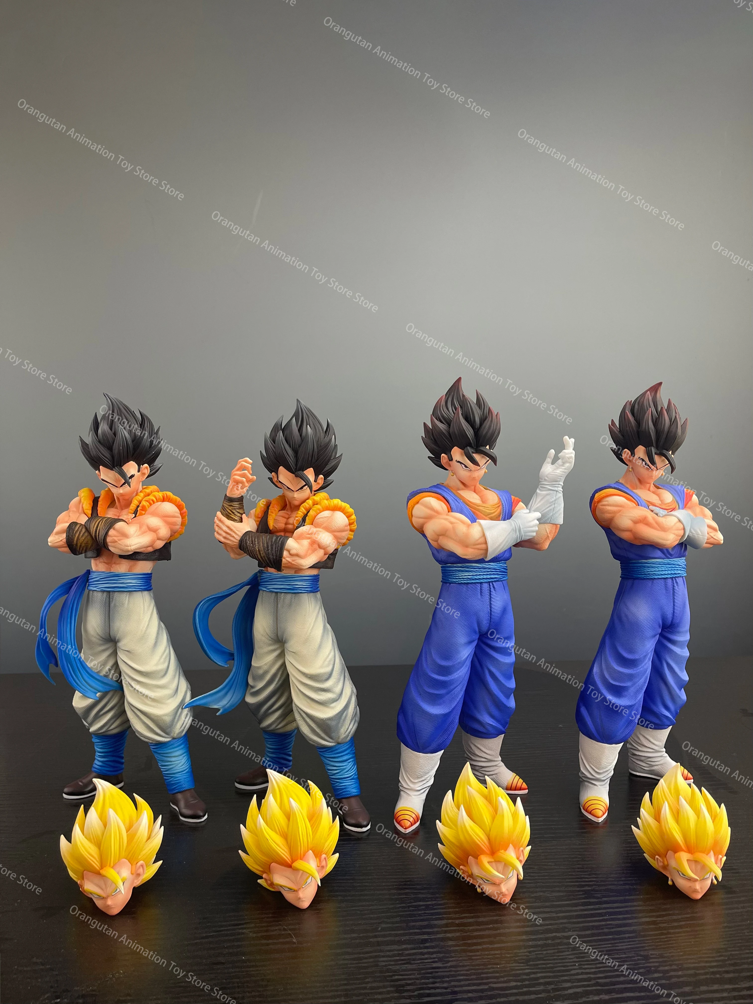 Anime Dragon Ball Z Warriors 28 cm Vegito Doppelkopf Actionfigur DBZ Super Saiyajin Vegito Puppe Actionfigur PVC Statue Serie