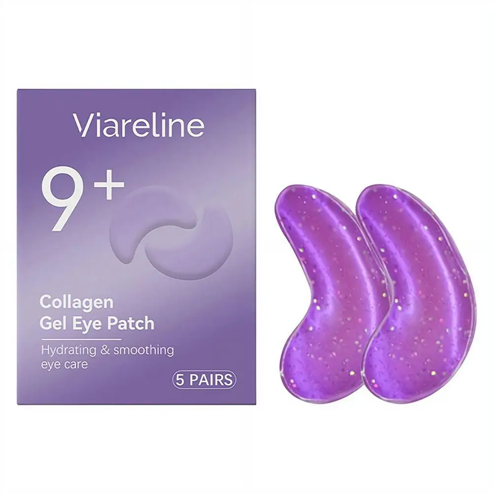 Refreshing Collagen Eye Patches Hyaluronic Acid Hydrating Eye Mask for Smooth Makeup Base Brightening Under Eye