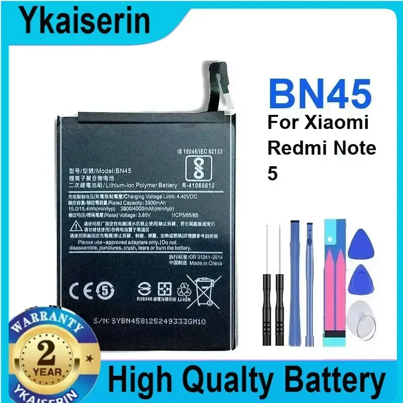

For Xiao mi BN45 4000mAh Battery For Xiaomi Redmi Note 5 Note5 BN 45 High Quality Phone Replacement Batteries Free Tools