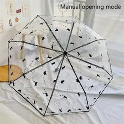 Transparent Automatic Three-fold Umbrella Transparent Automatic Three-fold Umbrella