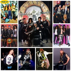 Guns Roses 5D Diamond Embroidery Rock Band Axl Rose Mosaic Portrait Hand Diamond Painting Rhinestone Cross Stitch Art Room Decor