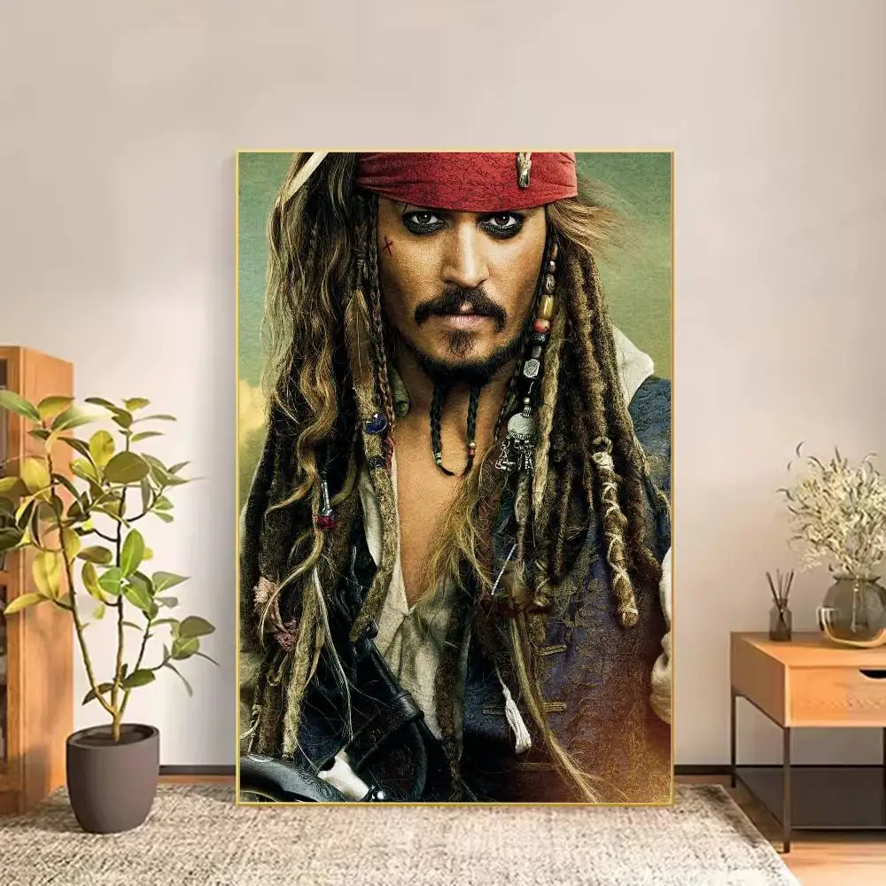 The Captain J-Jack S-Sparrow Poster Versatile HD Waterproof Wall Art Self-Adhesive Decor for Any Space Ideal Gift