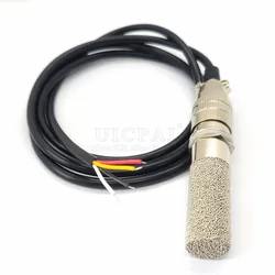 Temperature Humidity Sensor Probe Cable Metal Head Digital Capacitance Sensors 1M Length I2C Output SHT20 SHT30 SHT40 SHTC3