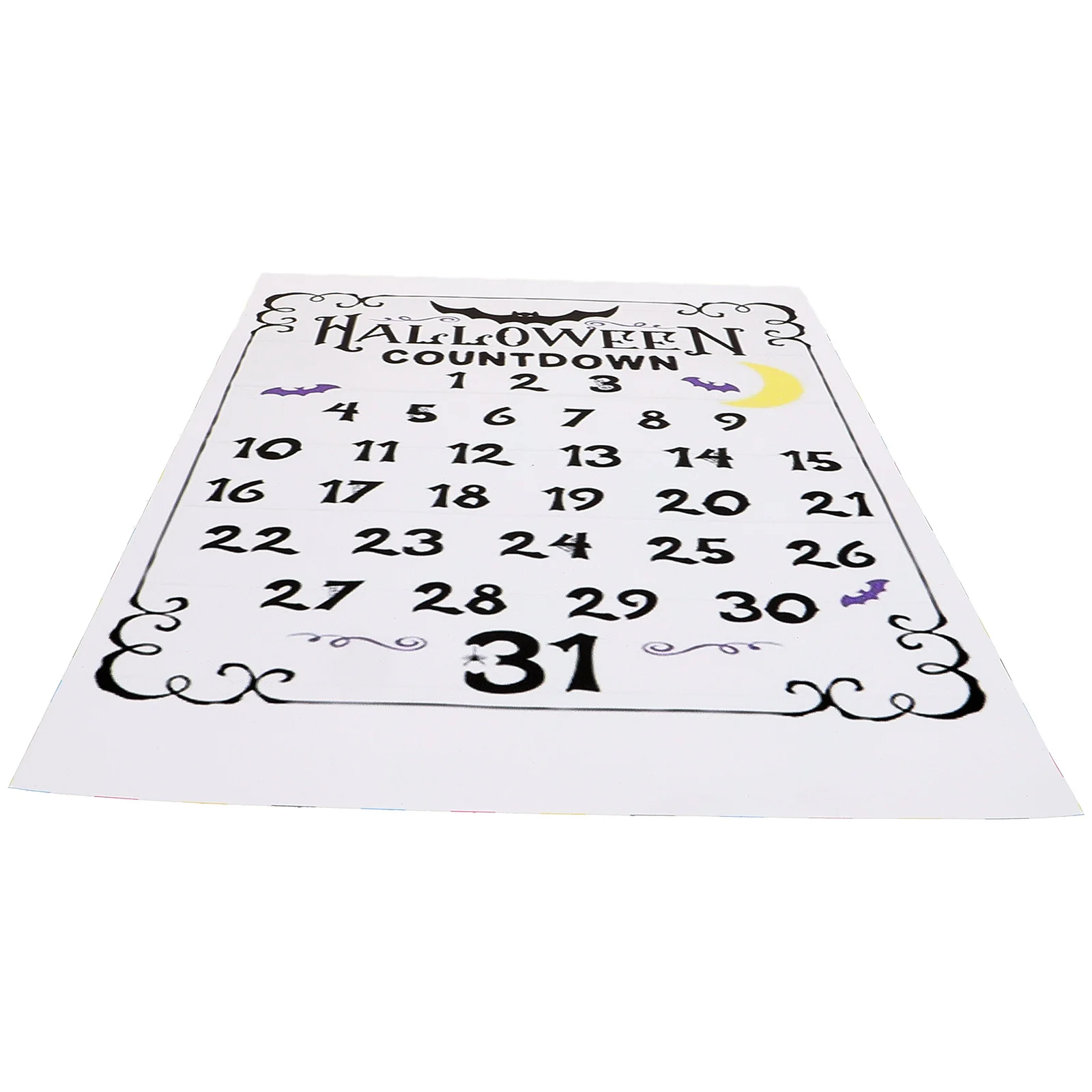 

Halloween Countdown Calendar Advent Decor Wall Festival Decoration Craft Gift for Friends Family Home Halloween Supplies