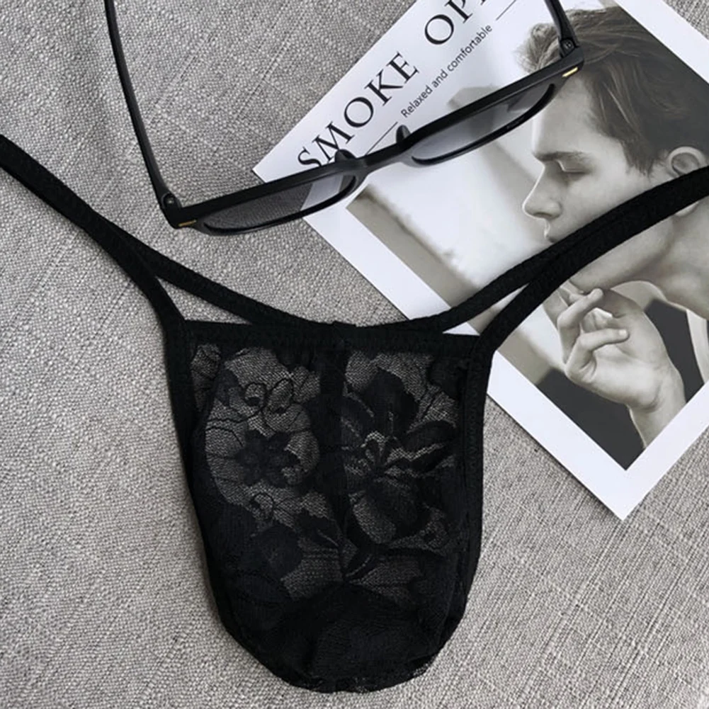 ملابس داخلية مثيرة للرجال على شكل حرف G ملابس داخلية شفافة من الدانتيل ملابس داخلية منخفضة الارتفاع ملابس داخلية سيسي على شكل حرف T من الخلف أشرطة جوك ملابس تحتية رفيعة للغاية #2