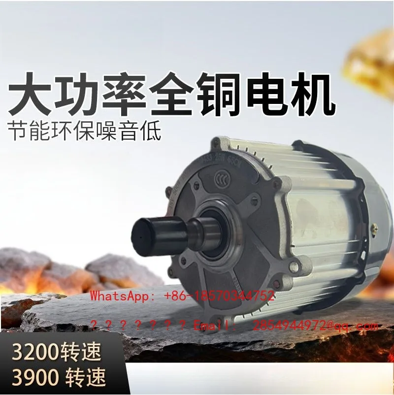 Tricycle Motor 60V72V High Speed and High Power Permanent Magnet Pure Copper Brushless DC Motor Motor