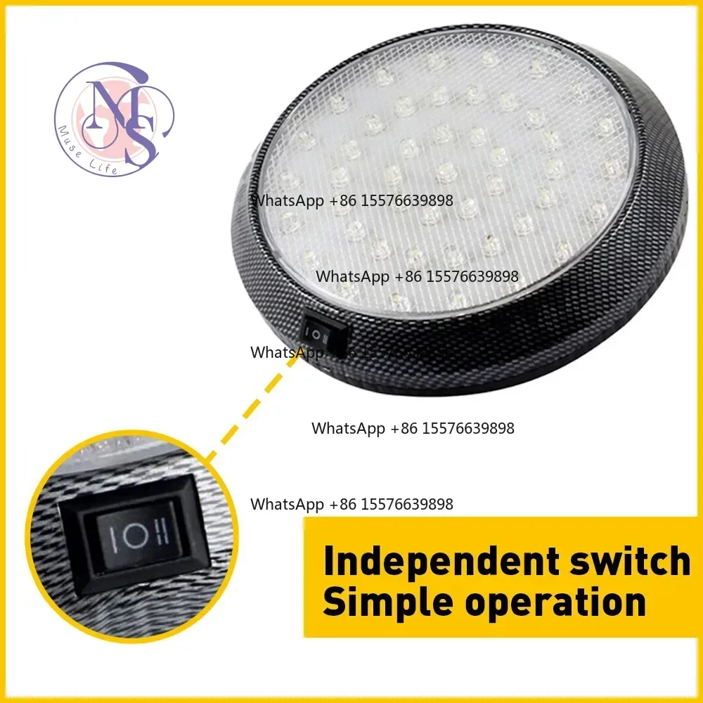 12V Stainless Steel LED Cabin Ceiling Dome Light, Marine RV Lighting Accessories