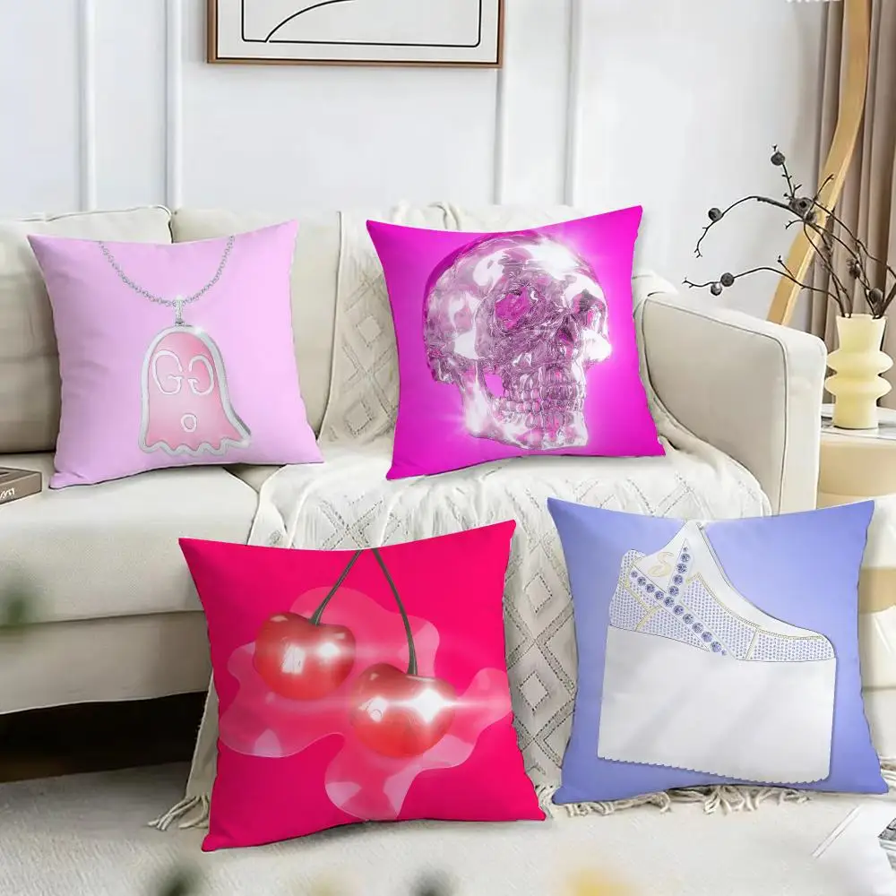 American Singer S-Slayyyter Cushion Cover Pillow Case Short Plush Square Throw Pillow Covers Pillowcase Sofa Home Decor Gift