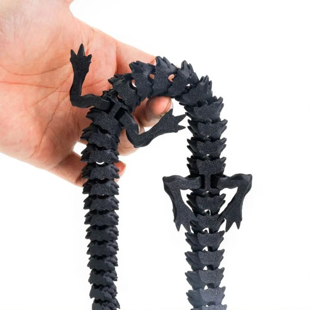 

Realistic 3D Printed Dragon Toy 30/45cm Multicolor Simulated Dragon Ornament Rotatable PLA Articulated Chinese Dragon