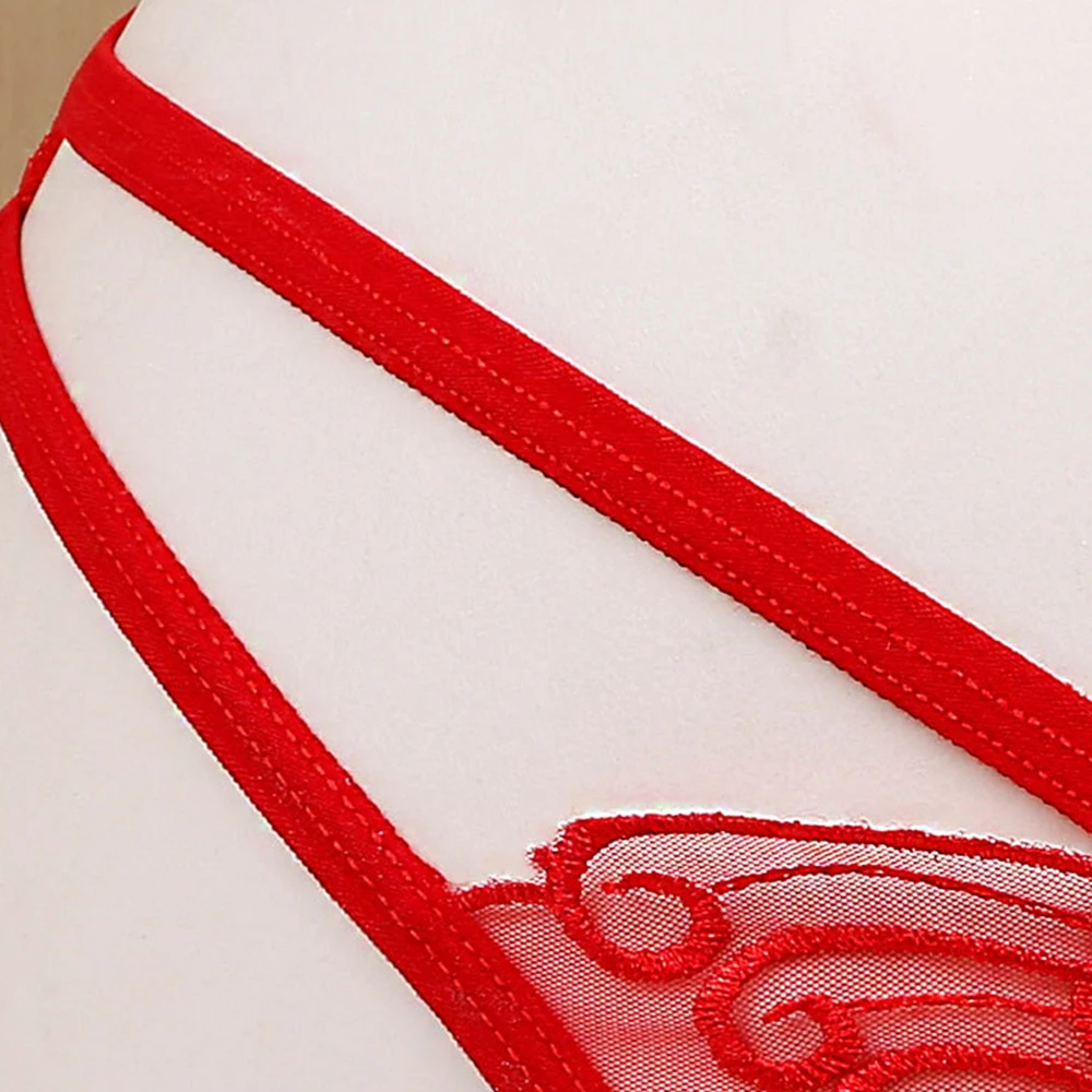 

Fashion Low Waist Women Embroidered Panties Lace Mesh Comfortable Breathable Briefs Shorts Sheer Sexy Underwear