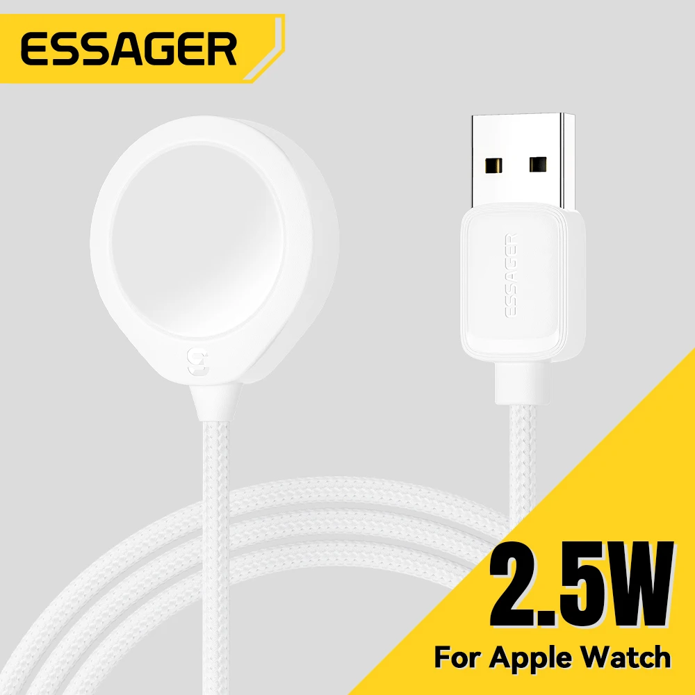 Essager Magnetic Charger For Apple Watch Series 9 8 7 6 5 Ultra 2 SE Fast Charging Cable Accessories For iWatch 9 8 7 6 5 4 3 2