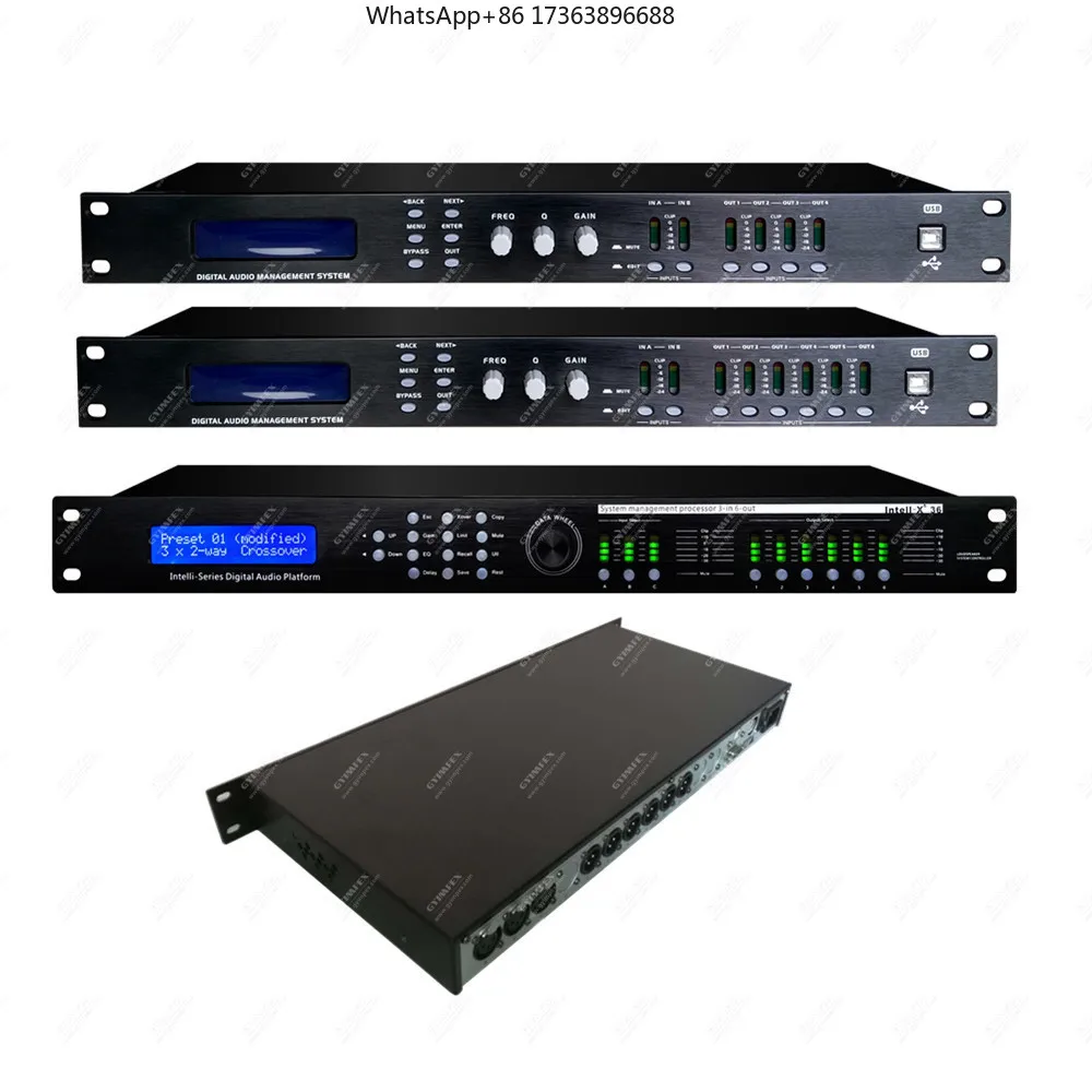 Touring Grade Quality 2 Input 4 Output China Factory Audio Crossover Network Processors Professional Digital Speaker Processor